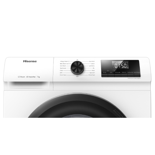 Стиральная машина Hisense WFQP7012VM белая, загрузка фронтальная 7кг, 1200 об/мин., класс: A++