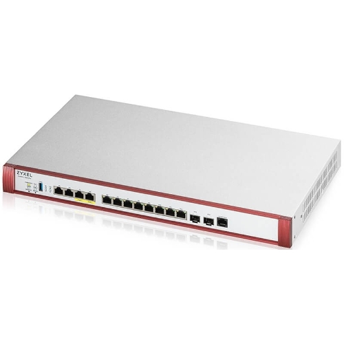 Межсетевой экран Zyxel USG FLEX 700H, Rack, 2xSFP+ (LAN/WAN), 2xRJ-45: 1/2.5/5/10G PoE+ (LAN/WAN), 2xRJ-45: 1/2.5G (LAN/WAN), 8xRJ-45: 1G (LAN/WAN), 1xUSB3.0 **