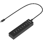 USB-концентратор Buro BPH-C-P107, USB-C, USB 2.0 7 портов, USB
