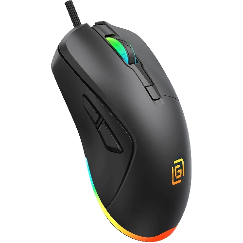 Мышь проводная Oklick 750G черный, 7200 dpi, USB, кнопки - 5