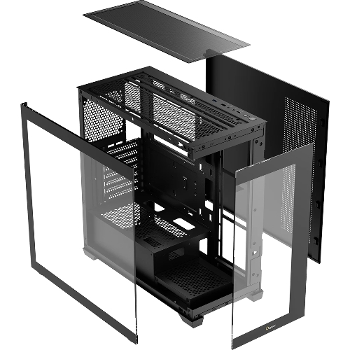 Компьютерный корпус Ocypus Gaммa C72 BK ARGB ATX/win/black/4 ARGB fans/no PSU/Tempered Glass