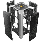 Компьютерный корпус без блока питания Geometric Future Model 2 The Ark, Midi-Tower, TG, no fans, 3xUSB-A 3.0, 1xUSB 3.2 Type-C, mATX, mITX Gray