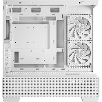 Компьютерный корпус Deepcool CG380 3F WH без БП, боковое окно (панорама), 3x120мм ARGB PWM вентилятора, белый, mATX