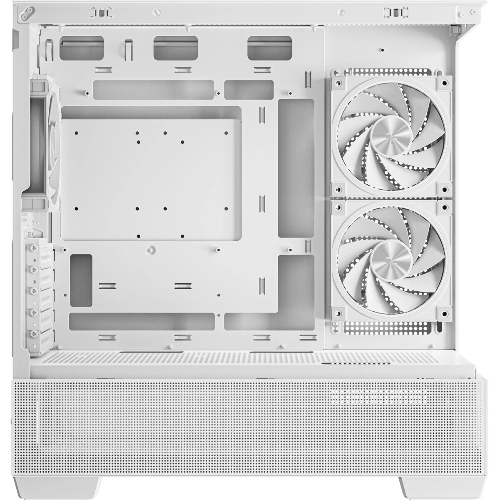 Компьютерный корпус Deepcool CG380 3F WH без БП, боковое окно (панорама), 3x120мм ARGB PWM вентилятора, белый, mATX