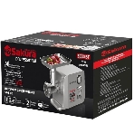 Мясорубка электрическая Sakura SA-6426 Professional серый, 3000 Вт, 2.5 кг/мин, реверс, защита от перегрузки, насадки - 5