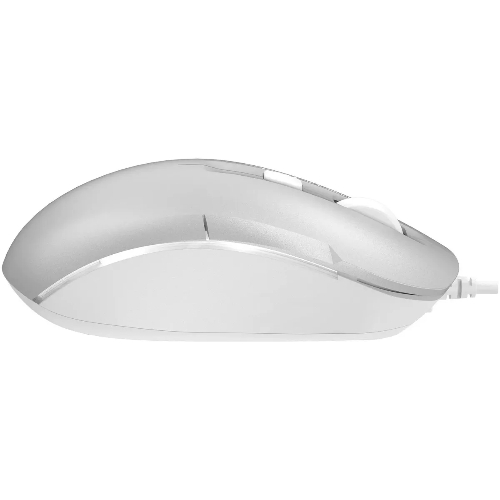 Мышь проводная A4Tech Fstyler FM26S серебристый/белый, 1600 dpi, USB, кнопки - 4