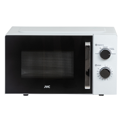 Микроволновая печь JVC JK-MW134M белый, 20 л, 700 Вт, переключатели - поворотный механизм