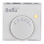 Комплект обогреватель инфракрасный Ballu BIH-GSW-1.0 + BMT-1 белый, 1000 Вт, 20 м2, термостат