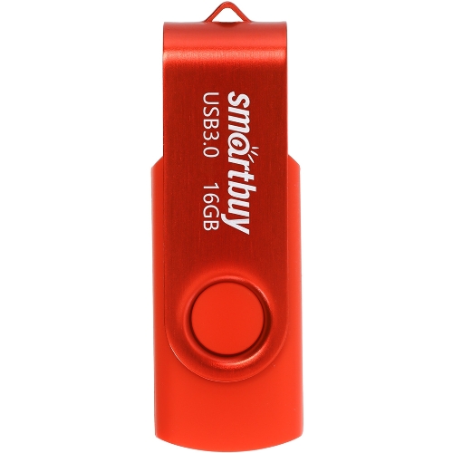 Флешка USB SmartBuy Twist Red (SB016Gb3TWR), 16Gb, USB 3.0, R/W 70/40, красный