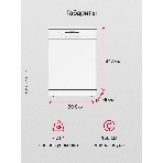 Посудомоечная машина Hansa ZWM616WH, белый, 59.8 см, 12 компл., 49 дБ, класс A++