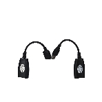 Кабель AM/AF удлинитель USB по витой паре VCOM (AM/RJ45-RJ45/AF) до 45m CU824