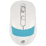 Мышь беспроводная Oklick 310MW белый/синий, 3200 dpi, радиоканал, USB, кнопки - 4