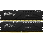 Оперативная память Kingston Fury Beast, DDR5, 16GB (2x8GB), 5600MHz, CL36, DIMM, с радиаторами, черный