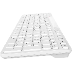Клавиатура A4Tech Fstyler FBK27C AS белый USB беспроводная BT/Radio slim Multimedia (FBK27C AS)