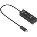 USB-концентратор Buro BPH-C-1906, USB-C, USB 2.0 4 порта, USB
