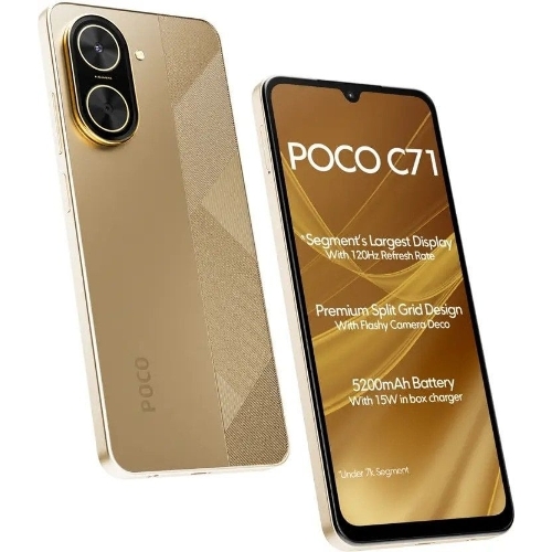 Смартфон Poco C71 RU 4/128Gb золотистый