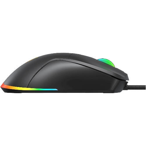 Мышь проводная Oklick 750G черный, 7200 dpi, USB, кнопки - 5