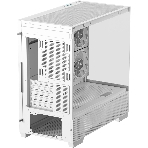 Компьютерный корпус Deepcool CG380 3F WH без БП, боковое окно (панорама), 3x120мм ARGB PWM вентилятора, белый, mATX
