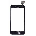 Сенсорное стекло (тачскрин) для Alcatel One Touch Snap 7025D, черное
