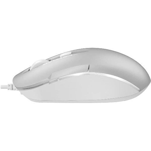 Мышь проводная A4Tech Fstyler FM26S серебристый/белый, 1600 dpi, USB, кнопки - 4