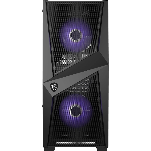 Компьютерный корпус MSI MAG FORGE 100M/mid-tower, ATX, tempered glass side panel/2x RGb 120мм & 1x 120мм fans inc./MAG FORGE 100M