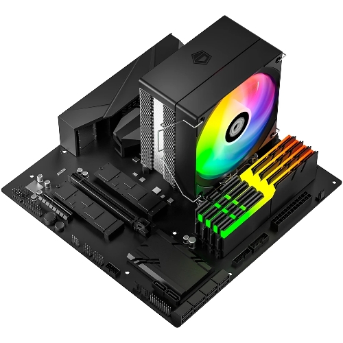 Кулер для процессора ID-COOLING SE-214-XT V2 ARGB LGA1851/1700/1200/115X/AM5/AM4 (16шт/кор, TDP 200W, PWM, 4 тепл.трубки прямого контакта, FAN 120мм, Addressable RGB LED) RET