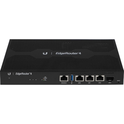 Маршрутизатор Ubiquiti ER-4-EU EdgeRouter 4 4 ядра (1 ГГц), 3х 1G RJ45, 1х SFP