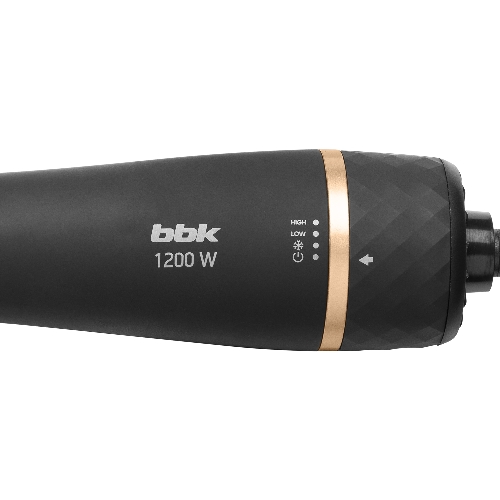 Фен-щётка BBK BHC3500 черный/шампань, 1200 Вт