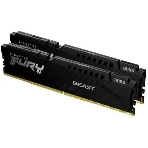 Оперативная память Kingston Fury Beast, DDR5, 16GB (2x8GB), 5600MHz, CL36, DIMM, с радиаторами, черный