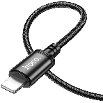 Кабель Hoco X89 Wind iP USB Type-C (m)-Lightning (m) 1м черный коробка