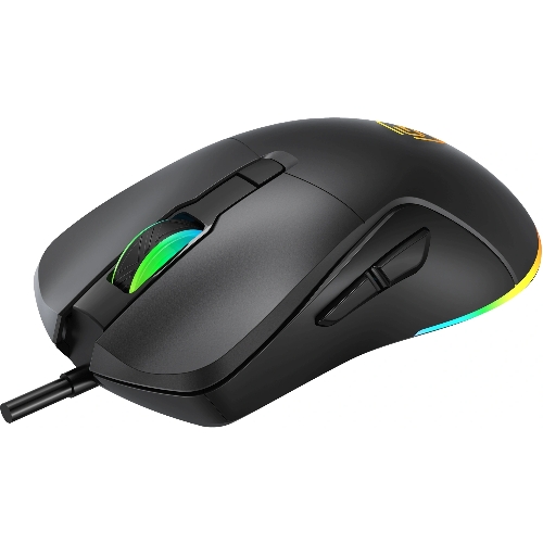 Мышь проводная Oklick 750G черный, 7200 dpi, USB, кнопки - 5