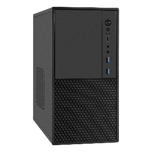 Компьютерный корпус Minitower ExeGate BAA-308MU2-UNS400 (mATX, БП UNS400 с вент. 12см, 1хUSB+2хUSB 3.0, HD Audio, черный)