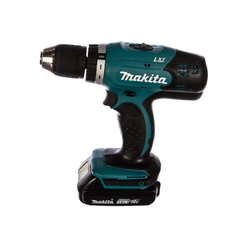 Дрель-шуруповерт Makita DDF453SYE, 18 В, 1,5 Ач, 42 Нм, щеточный