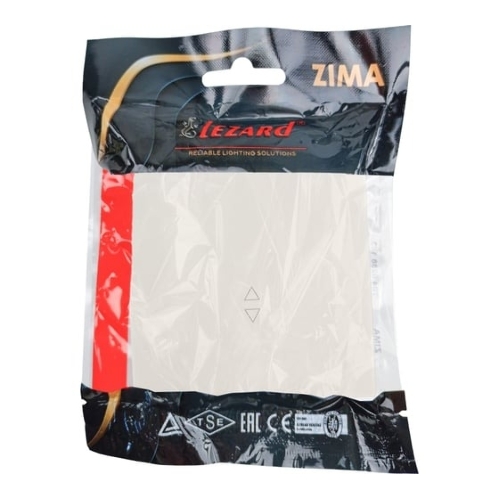 Выключатель проходной 1-кл. СП ZIMA IP20 10А безвинт. зажим слон. кость LEZARD 704-9088-105QC