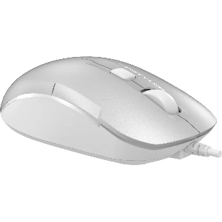 Мышь проводная A4Tech Fstyler FM26S серебристый/белый, 1600 dpi, USB, кнопки - 4