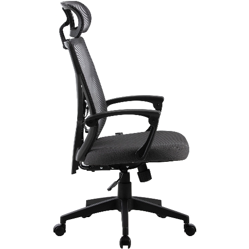 Кресло Cactus CS-MC414-GY черный, сетка, подголовник
