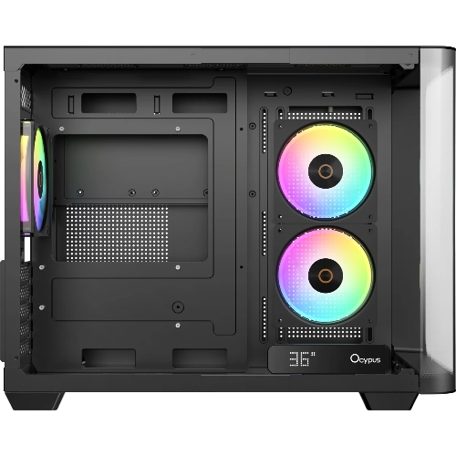 Компьютерный корпус Ocypus Iota C50 BK Curve ARGB Digital mATX без БП (Iota-C50-BKD300CD-GL)