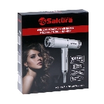 Фен SAKURA SA-4051V фиолетовый/серый, 1600 Вт, компактный
