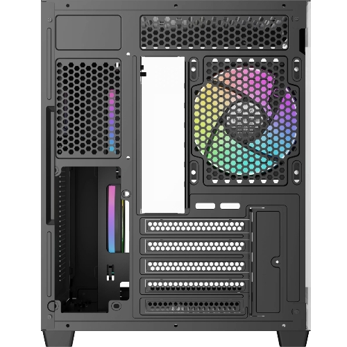 Корпус Ocypus Gamma C54 BK ARGB, Mini-Tower, чёрный, 3 x 120 мм