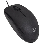 Мышь проводная Oklick 195M черный, 800 dpi, USB, кнопки - 3