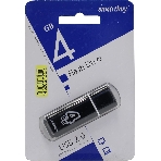 Флешка USB Smartbuy Glossy series black (SB4GbGS-K), 4Gb, USB 2.0, R/W 25/15, черный
