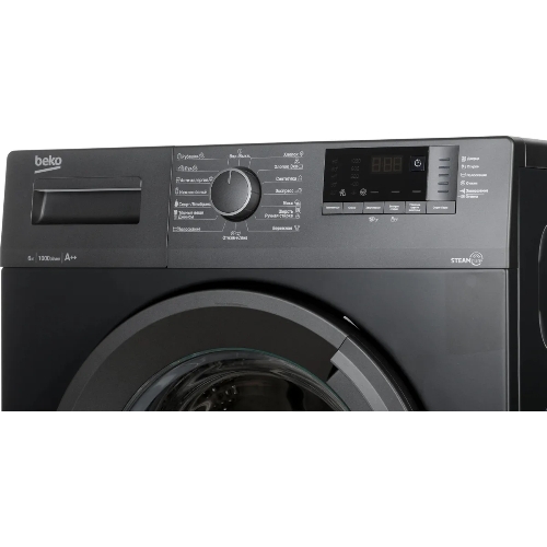 Стиральная машина Beko WSRE6512ZAA черный, загрузка фронтальная 6 кг, 1000 об/мин., класс: А