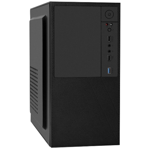 Компьютерный корпус Minitower ExeGate BAA-308U2-AA500 (mATX, БП AA500 с вент. 8см, 1хUSB+2хUSB 3.0, HD Audio, черный)