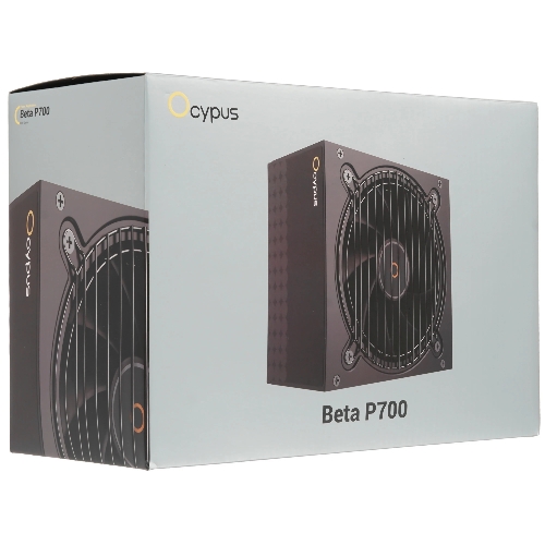 Блок питания 700W Ocypus Beta P700 BK (ATX, APFC, 20+4 pin, 120мм fan, PCI-E 6+2Px2, 3xSATA) (Beta-P700-N1HDBK024X-EU)