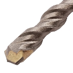 Бур по бетону Denzel двойная спираль, Cobalt W-tip, 12x210 мм, SDS PLUS