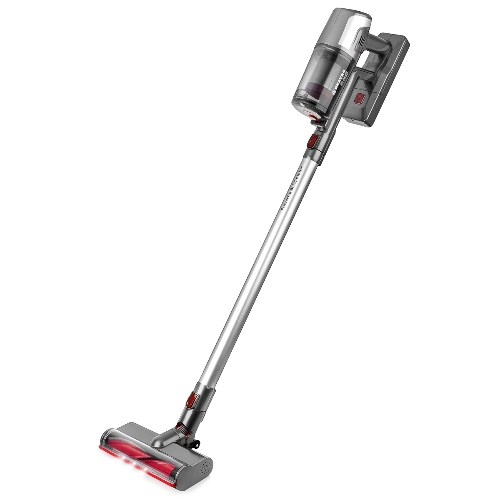 Пылесос вертикальный BRAYER BR4265 серый, питание от аккумулятора, 320 Вт, уборка сухая, пылесборник 0.5 л