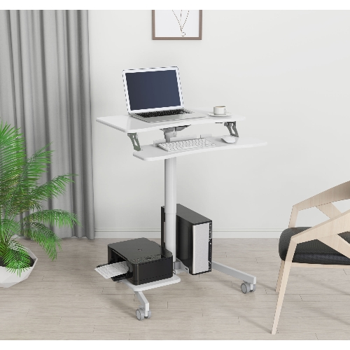 Стол для ноутбука Cactus VM-FDS108 столешница МДФ белый 71x39.2x110см (CS-FDS108WWT)