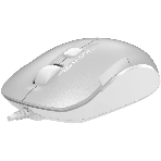 Мышь проводная A4Tech Fstyler FM26S серебристый/белый, 1600 dpi, USB, кнопки - 4