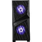 Компьютерный корпус MSI MAG FORGE 100M/mid-tower, ATX, tempered glass side panel/2x RGb 120мм & 1x 120мм fans inc./MAG FORGE 100M