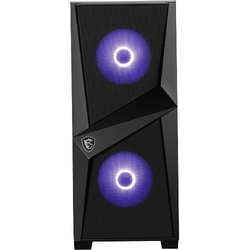 Компьютерный корпус MSI MAG FORGE 100M/mid-tower, ATX, tempered glass side panel/2x RGb 120мм & 1x 120мм fans inc./MAG FORGE 100M